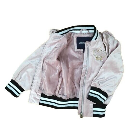 Limited Too Velour Girl's Jacket Size 2T, Pink Black/White - Picture 3 of 5